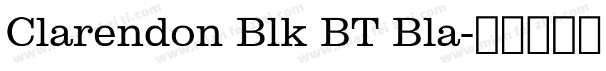 Clarendon Blk BT Bla字体转换